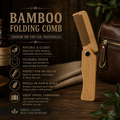 Bamboo Folding Comb