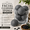 Charcoal Konjac Facial Cleansing Sponge
